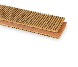 2 Inch Wide 2 Ply Tan Gum Rubber by Bare High Grip Rough Top Incline Conveyor Belt Material (10 Foot Length) - Poueer