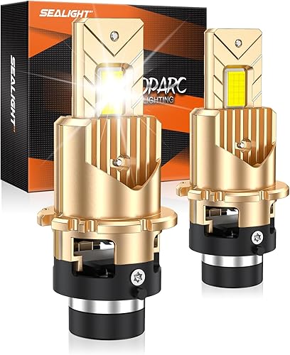 SEALIGHT D2S/D2R HID BULBS, HID Bulbs Plug and Play HID Xenon Bulbs, 6000K Cool White for HID Assembly, Pack of 2 - Poueer