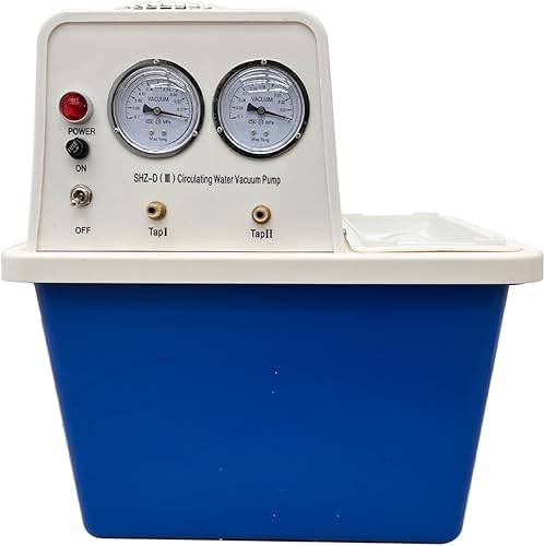 INTBUYING Water Circulating Vacuum Pump with 15L Water Tank Flow Rate 60L/min Water Circulation for Lab Chemistry Equipment - Poueer