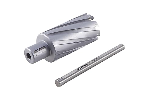 ACTOOL 1-7/16'' Diameter x 2'' Depth of Cut Carbide Tipped TCT ANNULAR Cutter with 3/4'' Weldon Shank - Poueer