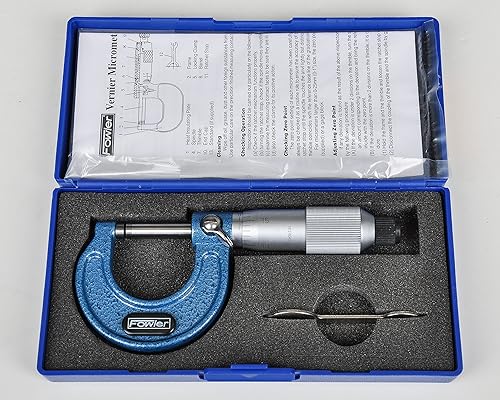 Fowler 52-253-001-1, Premium Outside Inch Micrometer with 0-1' Measuring Range - Poueer