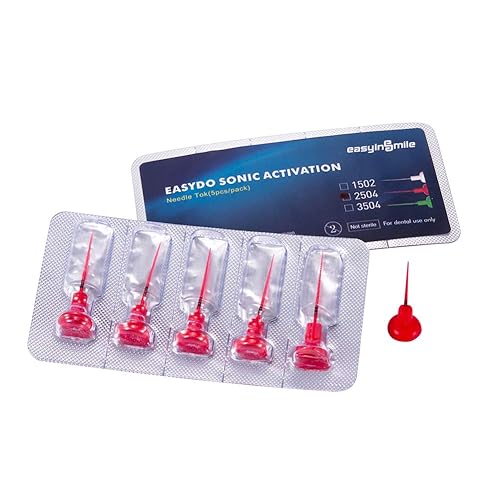 Easydo Endodontic Activation Dental Endo Sonic Activator Root Canal Irrigation System with 60PCS Soft Replacement Tips (60PCS Mixed Tips) - Poueer