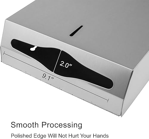 Paper Towel Dispenser, Commercial Stainless Steel Tri-fold/Multi-fold/C-Fold Paper Towel Holder Wall Mount Key (Gold) - Poueer