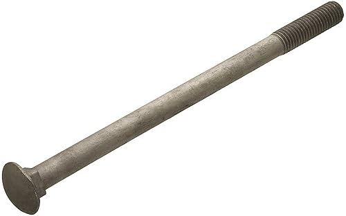 12540 5/8 Inch x 14 Inch Galvanized Carriage Bolts, 10-Count - Poueer