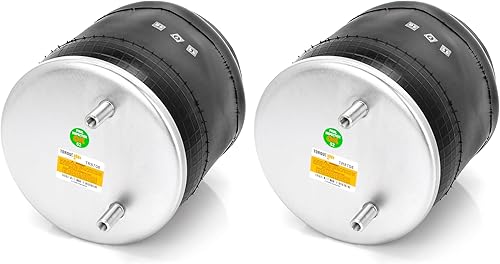 2 pack of TORQUE Trailer Air Spring Bag for Hendrickson VAN TRAAX HKA-200 (Replaces Firestone 8708, W01-358-8708, Hendrickson S-21966, C-21966) (2 x TR8708) - Poueer