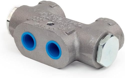 Metro Lock Valves: MFG NO. 411-04, Single Circuit, 8 GPM, 3000 PSI with 1/2’’ Inlet/Outlet NPT Ports, Max GPM: 15, 280364 - Poueer