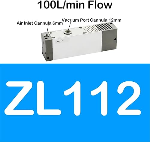 1PCS Industrial Negative Pressure Vacuum Generator ZL112 ZL212 ZL112-K15MZ-GN Large Flow And Large Suction Pneumatic Vacuum Pump.(ZL112) - Poueer