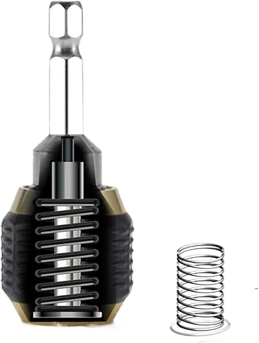 2pcs 50/60mm Drill Chuck Screwdriver Impact Driver Adapter Quick Change Keyless Drill Bit Chuck Hex Shank Adapter Converter Tool Chuck(50mm) - Poueer