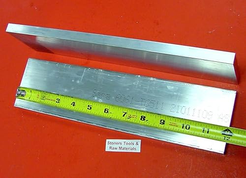 2 Pieces 1/2' X 3' Aluminum 6061 Flat BAR 12 inch Long +.07'/-0 T6511 Solid Extruded Mill Stock - Poueer