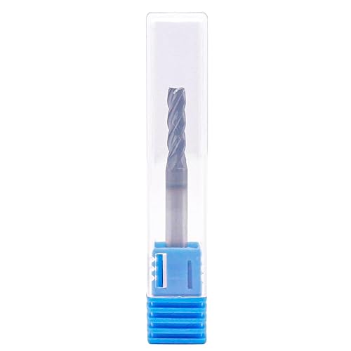 BestParts High Performance 5pcs 7/16' Solid Carbide Square End Mills, AlTiN Coated, 4 Flute, 30 Degree Helix, 7/16' Cutting Diameter, 7/16' Shank Diameter, 1' Length of Cut, 2-3/4' Overall Length - Poueer