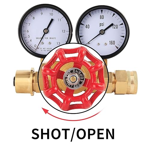 Watflow Water Flow Gauge, Temperature and Pressure Test Assembly, 0-160psi,0-13 GPM, 3/4' Female Hose Thread. - Poueer