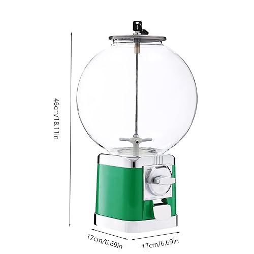Capsule Vending Machine Candy Machine Dispenser for Business Toy Vending Machine Dispenser Lockable Candy Gumball Dispenser Machine Prize Machine Twister Ball Dispenser (White) - Poueer