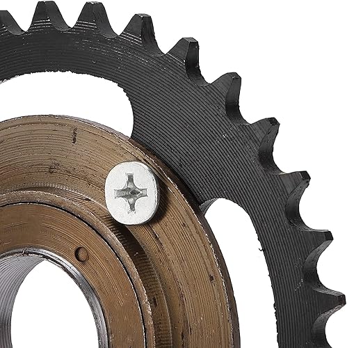 Dilwe Electric tricycle chainring, 420 34T sprocket Toothless flywheel for ATV -kart - Poueer