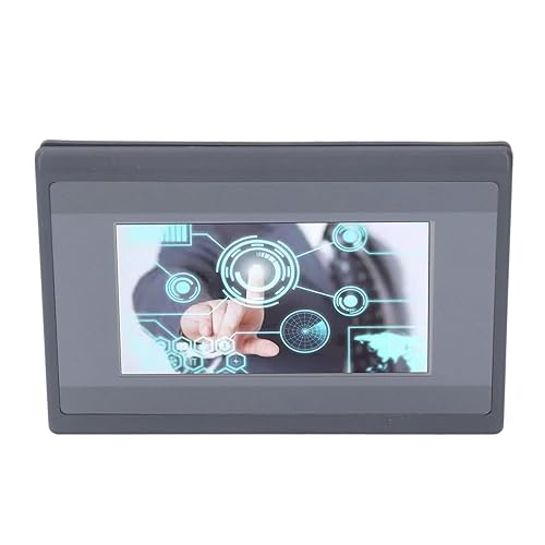 PLC HMI All in One 4.3in, HMI TFT LCD Display Module 32 bit ARM9, 128M NAND Flash, Compatible with for FX3U - Poueer