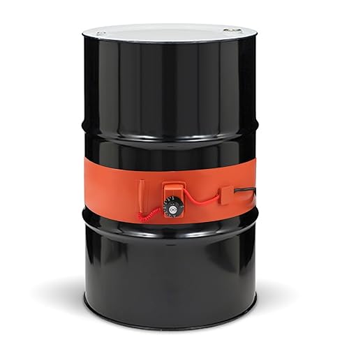 55-Gallon Drum Pail Heater Pad - YSJWAER Electric Silicone Barrel Heat Pad Band Warmer Kit 150℃ 5inch - Poueer