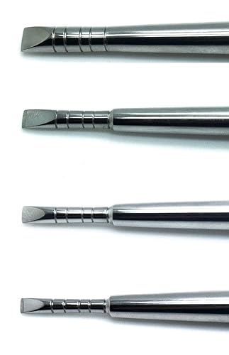 Ridge Chisels Mallet Bone Splitting Surgical Implant Stainless Steel Dental 5 Pcs Instruments - Poueer