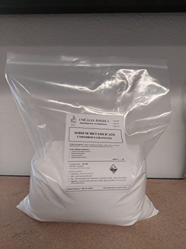 Sodium Metasilicate Anhydrous 20lb - Cleaning & Degreasing Powder - Made in USA - Poueer