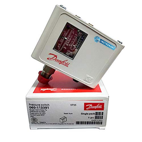 Danfoss Oil Pressure Switch (Range: -0.2 Bar to 7.5 Bar) for Boiler,Steam Turbine,Automobile,HVAC,Pumps & Industries Model: KP35 (Pack of 3) - Poueer
