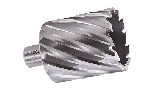 ACTOOL 2-1/8' Diameter × 2' Depth of Cut HSS ANNULAR Cutter with 3/4'' Weldon Shank - Poueer