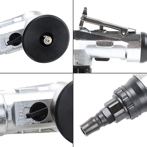 Mini Pneumatic Chamfering Machine,JIUNENG Metal Edge Beveler with Replace Blades 8pc（C 45 Degree/R1.5 Arc) and Bearings 4pc - Poueer