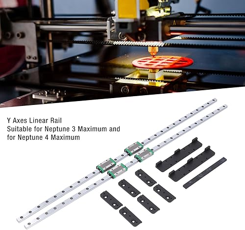 Linear Rail Kit, Modular Y Axes Linear Guide Rail Wear Stable Motion Low Noise for Neptune 4 Maximum - Poueer