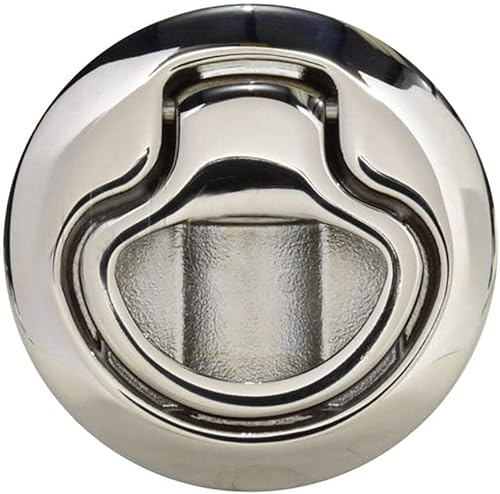 Southco Flush Pull Latch Pull to Open - Non-Locking - Polished Stainless Steel - Poueer