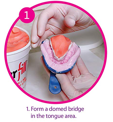 Dental Creations Wonderfill Tongue and Void Filler – Pre-Mixed Dental Model Tongue Filler – Model Putty - 1.13 kg Tub - Poueer