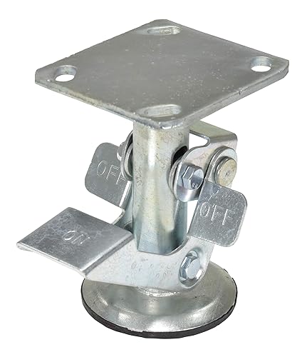 Vestil FL-LK-5EG Steel Top Mount Floor Lock 6 to 7 in. Height Silver - Poueer