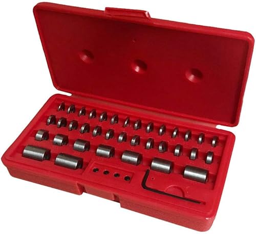 Prolinemax 36 PC Steel Round Gage Space Harden Block Blocks Gauge Set ID Thread M6 - Poueer