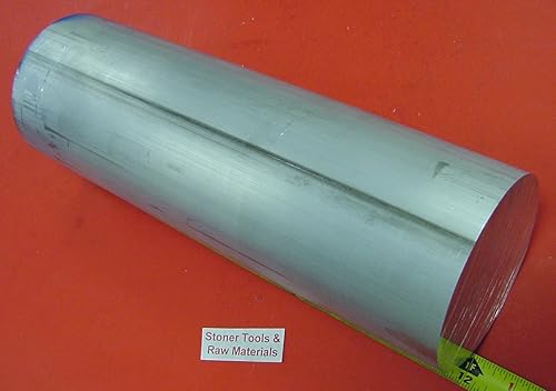 5' Aluminum 6061 Extruded Round Rod 12' Long +/-.07' T6511 5.0' Diameter Solid Lathe Bar Stock - Poueer