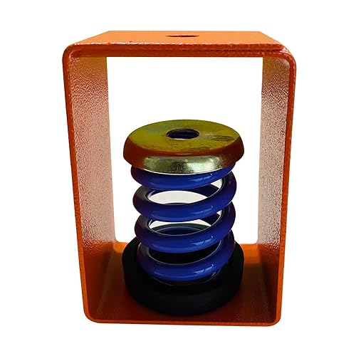 Spring Hanger Vibration Isolator, Load 132lbs and 1' Deflection (Green, Pack of 4) - Poueer