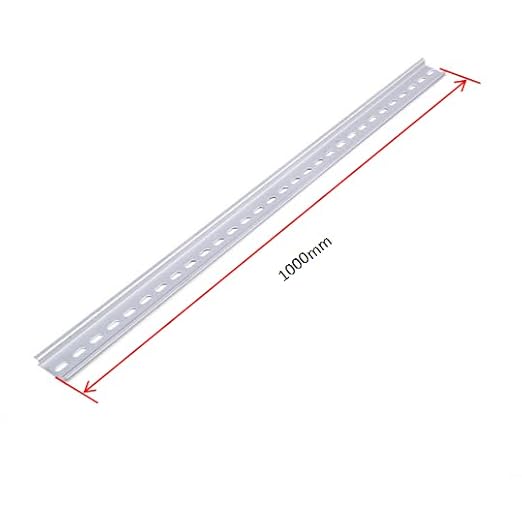 10 Pieces DIN Rail Slotted Aluminum RoHS 1000mm Long 35mm Wide 7.5mm High,10 Meters Total - Poueer