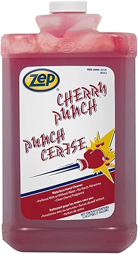 Zep Grip Industrial Pumice Hand Cleaner - 1 Gallon, (Case of 4) 308524 - Heavy Duty Degreaser. Contains Aloe Vera For Soft Smooth Finish - Poueer