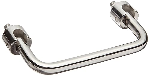 Sugatsune HK 304 Stainless Steel Folding Pull Handle, Mirror Finish, Round Grip, 3-15/16' Center To Center, 1-57/64' Projection (Pack of 1) - Poueer