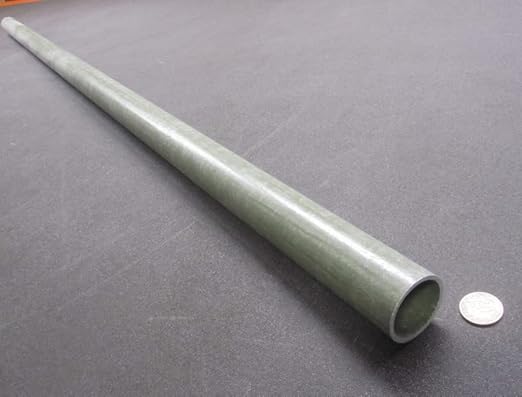 FRP Fiberglass Round Tube 1.75' (1-3/4') OD x 1.50' (1-1/2') x 5 Ft. Length Green 1 pc - Poueer
