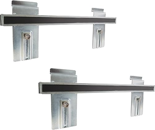Crownwall Slatwall Steel 16' Magnetic Tool Bar - 2 Pack - Poueer