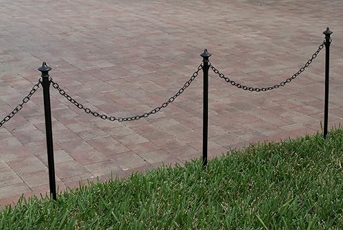 Mr. Chain Plastic Barrier Chain, Black, 1-Inch Link Diameter, 50-Foot Length (10003-50) - Poueer
