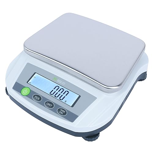 U.S. Solid Digital Lab Scale 2000g/4.4lb x 0.01g - Precision Analytical Balance Kitchen Jewelry Scientific Weighing - AC/DC Power - Poueer