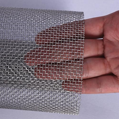 Stainless Steel 304 Wire Mesh 23.6 Inchx10 Foot - 10 mesh 0.45mm Diameter Hardware Cloth - Poueer