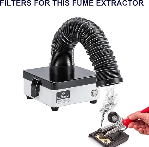 BAOSHISHAN Replacement Filters for 6’’x6’’ Mini Fume Extractor (Part Name:FBA-WLS-337-MZY) (Complete Set of Filters) - Poueer