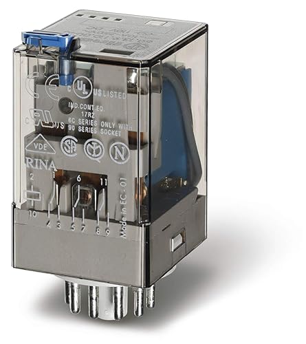 60.13.8.120.0000 10 AMP, 120 Volt AC Coil, 3PDT, Agni Contact, General Purpose Relay - Poueer