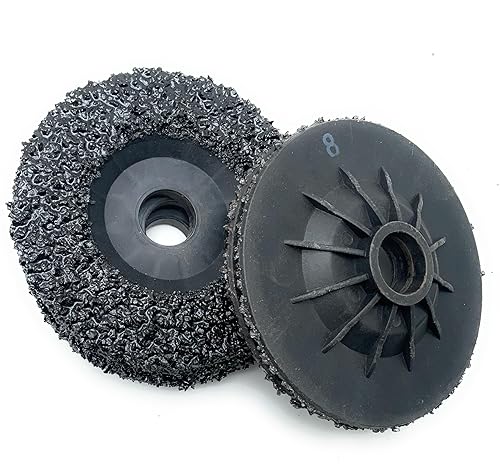 SIGNI 5 Pack SiC Plastic Back Grinding Wheel for Granite/Marble/Concrete and Glasses (4.5 INCH, 8 GRIT) - Poueer