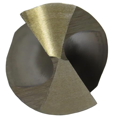 Drill America 45/64' Reduced Shank Cobalt Drill Bit with 3/8' Shank, D/ACO Series - Poueer