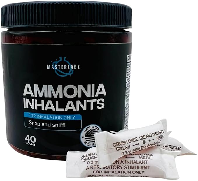 Ammonia Inhalants 40 Pack. Crushable amppoules - Poueer