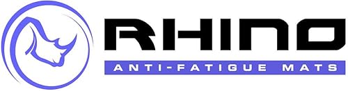 Industrial Smooth Anti-Fatigue Mat, 2' Width x 3' Length x 7/8' Thickness, Black - Poueer