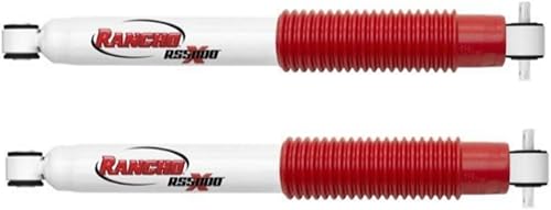 RS5000X Series Set of Front & Rear Shocks fits 1997 2006 Wrangler TJ with 2.5' Lift - Accommodates Larger Wheels - Includes TrendsAuto Decal - Poueer