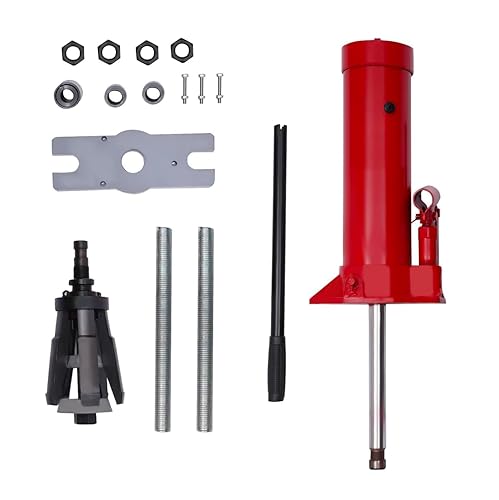 15T Hydraulic Cylinder Liner Puller Tool, Universal Cylinder Sleeve Removal Tool for 80mm-140 mm/3.15”-5.51” Cylinder Liner, Dry & Wet Hydraulic Cylinder Liner Puller for Tractor Car Repair - Poueer