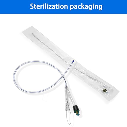Dog Urinary Catheter – Dual-Lumen Catheter with Metal Guide Wire, Premium Silicone Urinary Catheter for All Dog Breeds (6Fr, Ø 2.0mm, L 32cm)-5PCS - Poueer