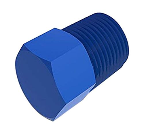 P12NK Natural Kynar Threaded HEX Plug, 3/4-14 NPT Thread (Pack of 10) - Poueer