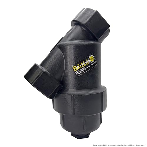 Genuine Banjo LS075-40 3/4' x 3/4' Y Line Strainer 40 Mesh with Bonus Mesh Screen Color Chart Keychain - Poueer